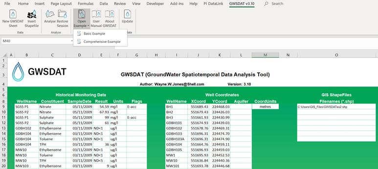 地下水时空数据分析工具(GWSDAT